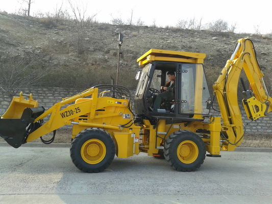 Máy xúc bánh lốp 75KW Máy xúc lật phân bố hợp lý Máy xúc đào liên hợp