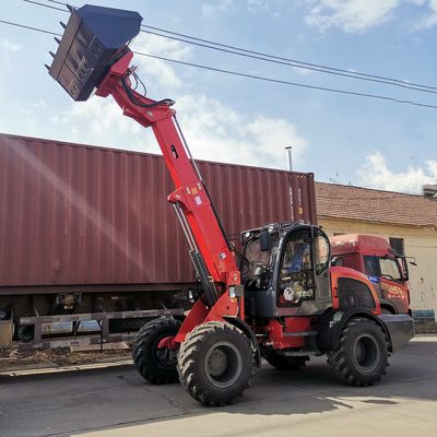 Máy xúc bánh lốp ống lồng cỡ nhỏ động cơ Changchai với gầu mở rộng