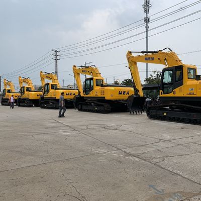 Máy đào bánh xích thủy lực động cơ Isuzu ổn định để đào