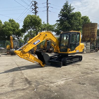 Máy đào bánh xích mini 1000 vòng / phút Máy xúc siêu nhỏ chạy điện nhẹ