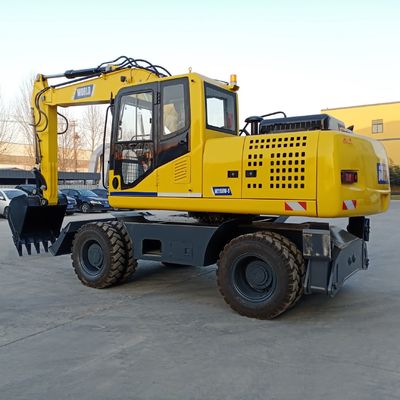 Độ bền Máy đào bánh lốp nhỏ Máy xúc bánh lốp thủy lực 85kw