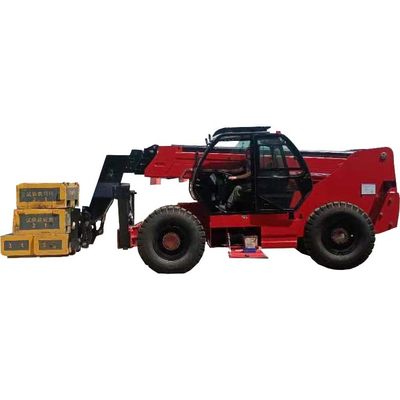 Xe nâng tay cầm bằng kính thiên văn có độ cứng tốt Khung tích hợp Xe nâng Boom kính thiên văn