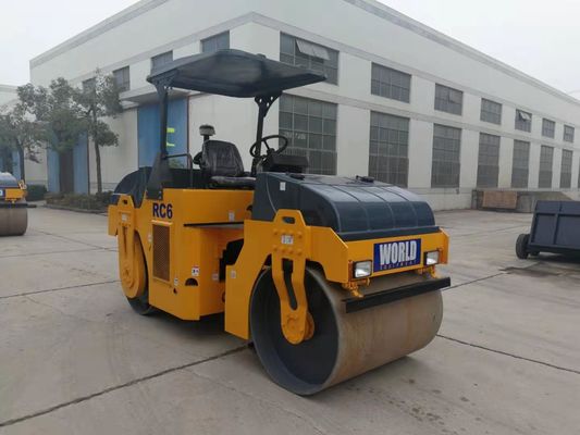 Khung khớp nối Rung trống đơn Con lăn 6000kg Đường lăn nhỏ