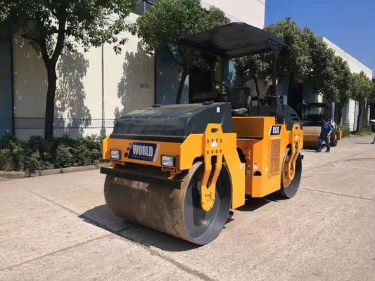 Khung khớp nối Rung trống đơn Con lăn 6000kg Đường lăn nhỏ