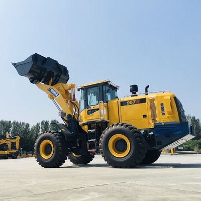 Bánh xe điện Máy xúc lật phía trước Máy kéo trang trại nhỏ với thùng 3m3