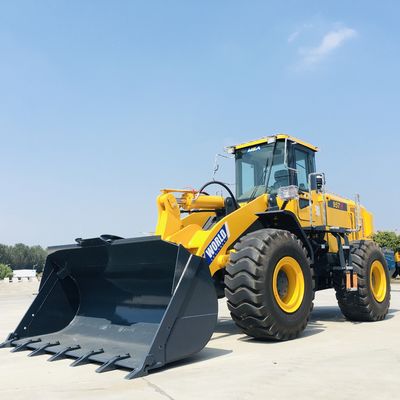 Bánh xe điện Máy xúc lật phía trước Máy kéo trang trại nhỏ với thùng 3m3