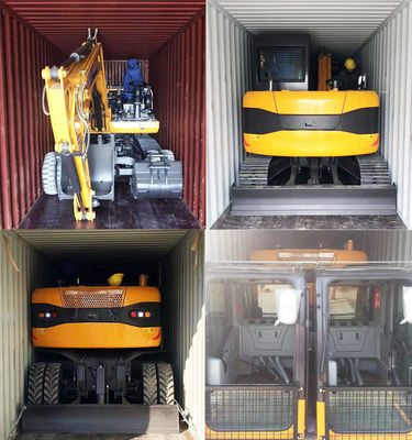 Máy xúc bánh lốp chống va chạm Máy xúc bánh lốp Yanmar linh hoạt nhỏ gọn