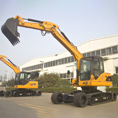 Máy xúc bánh xích thủy lực Vận hành linh hoạt Máy đào mini 8 tấn