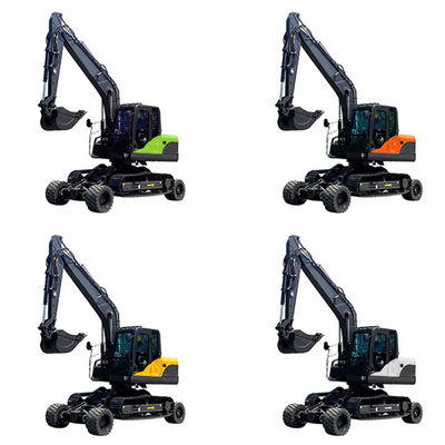 Máy đào bánh lốp nhỏ 2200 vòng / phút Máy xúc bánh lốp hai trong một