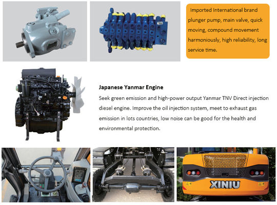 Máy đào bánh xích tích hợp 10 Máy đào bánh xích mini 12 tấn