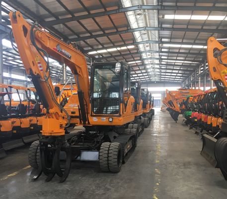 Yuchai Engine Máy đào mini nhỏ Máy đào thủy lực màu vàng