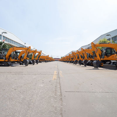Yuchai Engine Máy đào mini nhỏ Máy đào thủy lực màu vàng