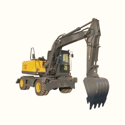 2200 vòng / phút Máy xúc đào mini có bánh xe Máy xúc bánh lốp với động cơ Cummins