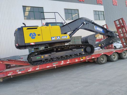Máy xúc bánh xích thủy lực cỡ trung tối đa 6-8m. Chiều cao đổ 3,5-5km / H Tốc độ di chuyển Xô 0,8-1,2cbm