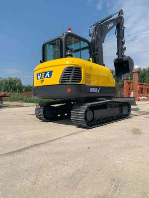 Máy đào bánh xích mini Tối đa 5,8 * 2,0 * 2,1m. Bán kính đào 6.1m tương tự Komatsu PC60