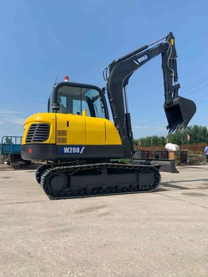 Máy đào bánh xích mini Tối đa 5,8 * 2,0 * 2,1m. Bán kính đào 6.1m tương tự Komatsu PC60