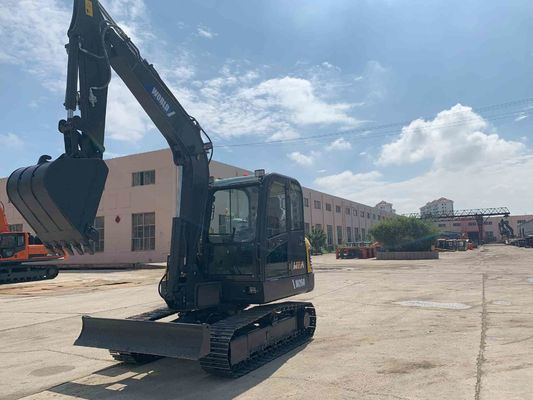 Máy đào bánh xích mini nông nghiệp Độ sâu đào tối đa 3,8m tương đương với Komatsu Pc60