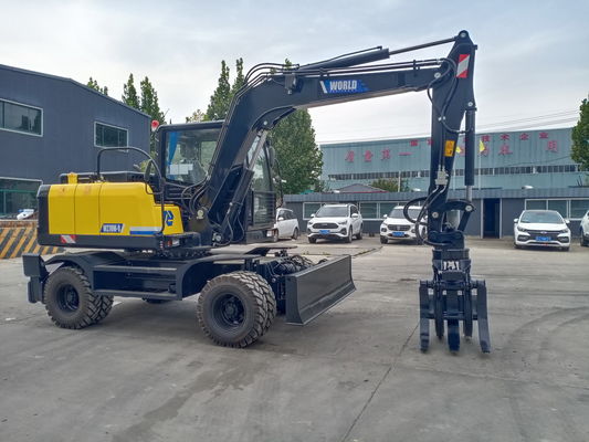 Máy xúc bánh xích gầu 0,2-0,6cbm 10-12 vòng / phút Grapple Clamp Orchards Municipal