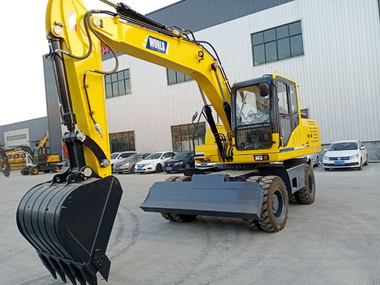 YUCHAI/YC4D125 Máy đào mini có bánh xe có động cơ với trọng lượng hoạt động 15300kg