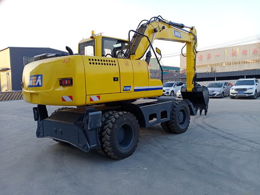 Máy đào bánh xe nhỏ linh hoạt với dung lượng bể nhiên liệu 252L cho các hoạt động khác nhau