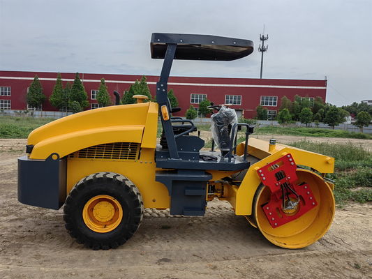 Máy trộn xoắn ốc đơn bánh thép 4 tấn 4,5 tấn 5 tấn Máy máy xây dựng đường bộ mini compactor