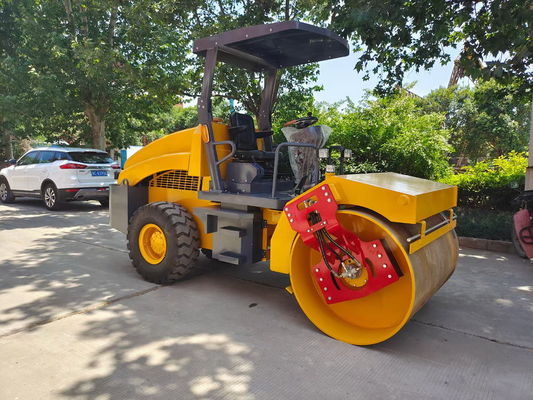 Máy trộn xoắn ốc đơn bánh thép 4 tấn 4,5 tấn 5 tấn Máy máy xây dựng đường bộ mini compactor
