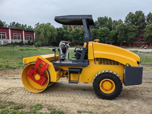 Máy trộn xoắn ốc đơn bánh thép 4 tấn 4,5 tấn 5 tấn Máy máy xây dựng đường bộ mini compactor