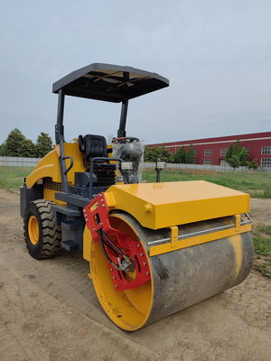 Máy trộn xoắn ốc đơn bánh thép 4 tấn 4,5 tấn 5 tấn Máy máy xây dựng đường bộ mini compactor
