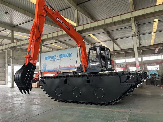 Thế giới máy đào lưỡng cư HK150SD với máy làm sạch sông từ 0,25 đến 0,5 M3 Long Reach Boom