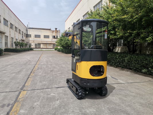 mini Excavator 0,02 đến 0,5 M3 trọng lượng hoạt động 1000kg đường cao su hoặc thép