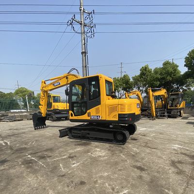 Máy đào bánh xích nhỏ màu vàng Máy xúc thủy lực nhỏ gọn với động cơ Yanmar