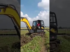 Máy đào bánh xích mini 2200kw Máy xúc siêu nhỏ màu vàng